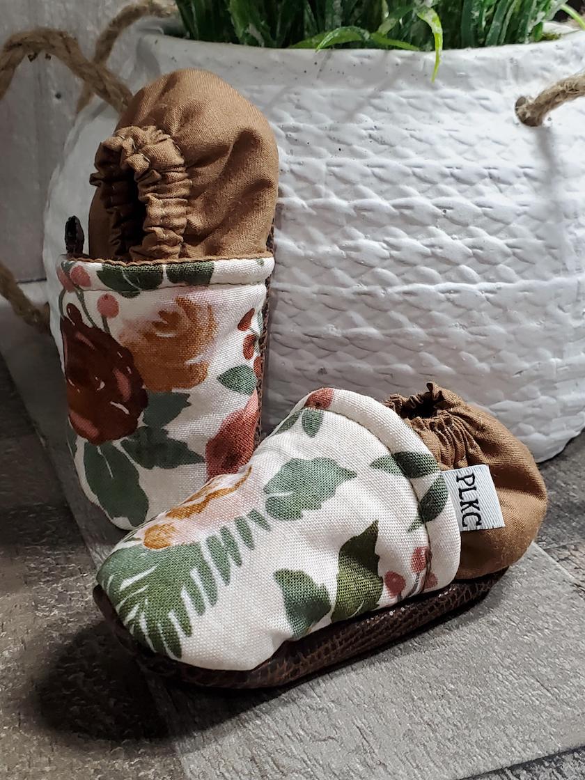 PLKC Brown Floral Mocc