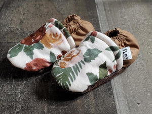 PLKC Brown Floral Mocc