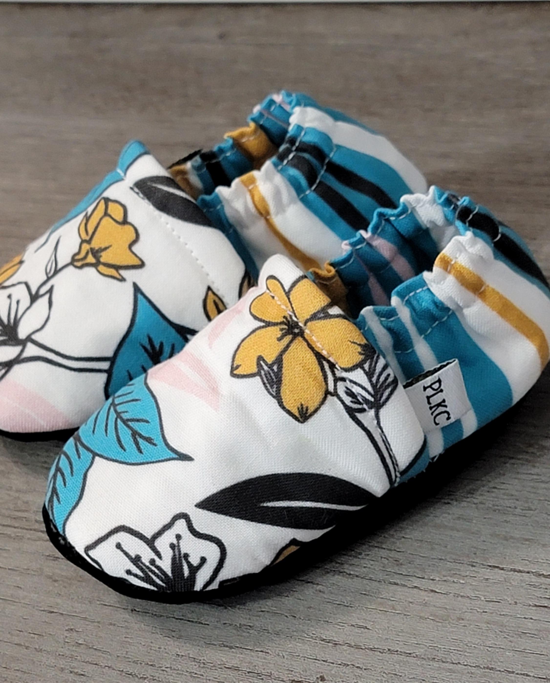 PLKC Teal Floral Mocc