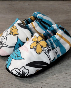 PLKC Teal Floral Mocc