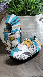 PLKC Teal Floral Mocc