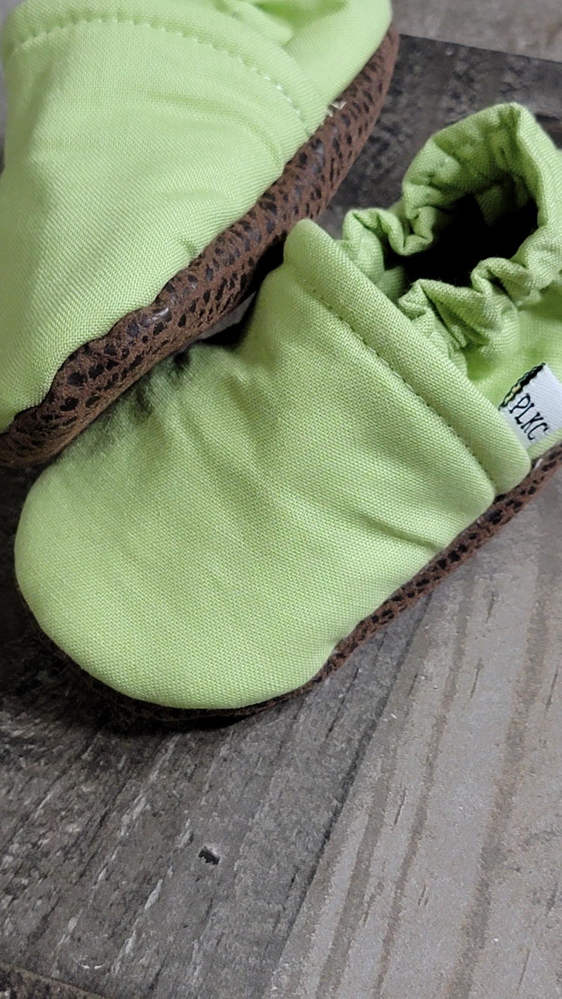 PLKC Pastel Green Solid Mocc
