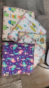 PLKC "Fun Phrases" Reusable Travel Wipes - 5pk
