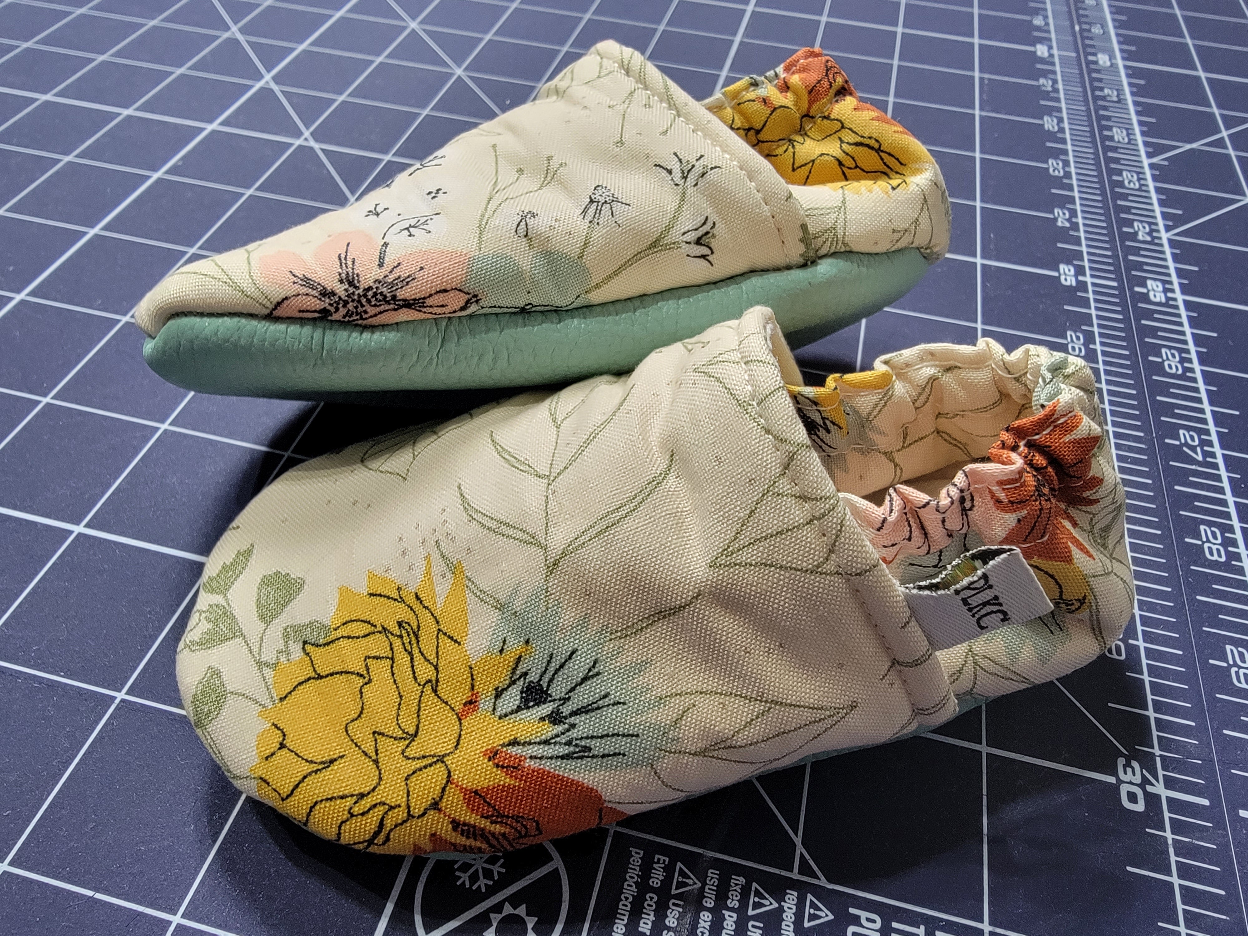 PLKC Teal Wildflowers Mocc